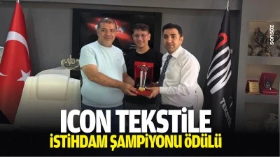 ICON Tekstile 'İstihdam şampiyonu' &ouml;d&uuml;l&uuml;