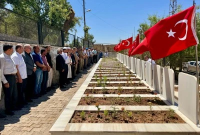 Mardin'de 38 yıl &ouml;nce&nbsp; katledilen 30 kişi t&ouml;renle anıldı