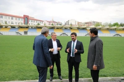 &nbsp;İsmail &Ccedil;algan, Atat&uuml;rk Stadyumu'nda incelemelerde bulundu