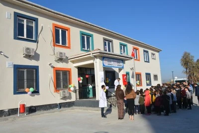 &nbsp;Yapımı tamamlanan Aktepe İlk ve Ortaokulu'nun a&ccedil;ılışı yapıldı