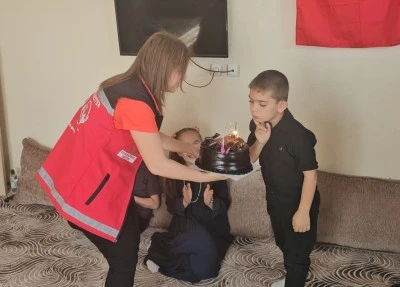&nbsp;Şehit oğluna doğum g&uuml;n&uuml; s&uuml;rprizi