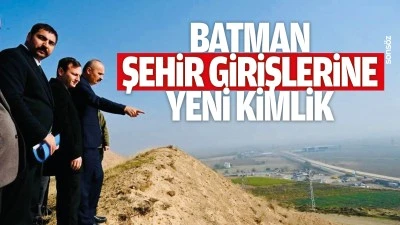 Batman şehir girişlerine yeni kimlik: &nbsp;10 metrelik dev "Batman" yazısı