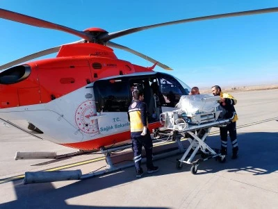 &nbsp;Helikopter 25 g&uuml;nl&uuml;k bebek i&ccedil;in havalandı