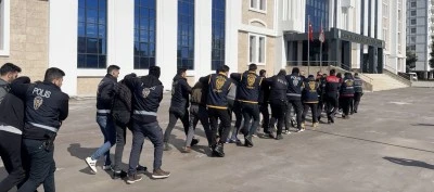 &nbsp;Hırsızlık operasyonunda 34 ş&uuml;pheli yakalandı