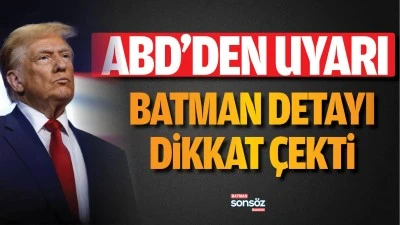 ABD'DEN UYARI
