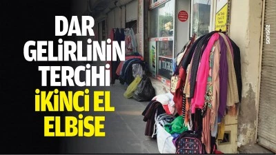 Dar gelirlinin tercihi ikinci el elbise&nbsp;