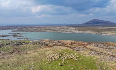 &nbsp;Karacadağ'daki krater g&ouml;l&uuml;ne can suyu oldu