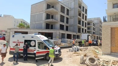 &nbsp;İnşaatta elektrik akımına kapılan iş&ccedil;i ağır yaralandı
