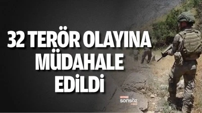 Batman'da 32 ter&ouml;r olayına m&uuml;dahale edildi