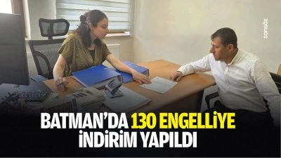 Batman&rsquo;da 130 engelliye&nbsp; indirim yapıldı