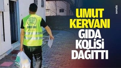 Umut Kervanı, &nbsp;gıda kolisi dağıttı