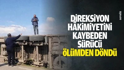 Direksiyon h&acirc;kimiyetini kaybeden s&uuml;r&uuml;c&uuml; &ouml;l&uuml;mden d&ouml;nd&uuml;