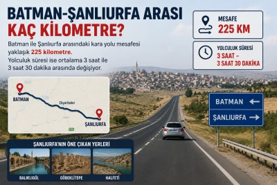 BATMAN-ŞANLIURFA ARASI KA&Ccedil; KİLOMETRE? İŞTE YOLCULUK S&Uuml;RESİ