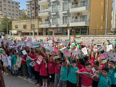 &nbsp;&Ouml;ğrencilerden "Filistin'e destek" etkinliği