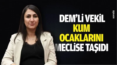 &nbsp;DEM&rsquo;li Vekil kum ocaklarını meclise taşıdı