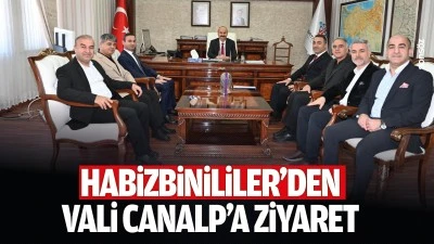 Habizbinililer&rsquo;den Vali Canalp&rsquo;a ziyaret