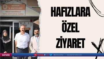 Hafızlara &ouml;zel ziyaret