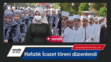 Hafızlık İcazet t&ouml;reni d&uuml;zenlendi