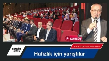 Hafızlık i&ccedil;in yarıştılar