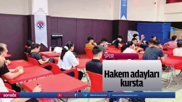 Hakem adayları kursta&hellip;