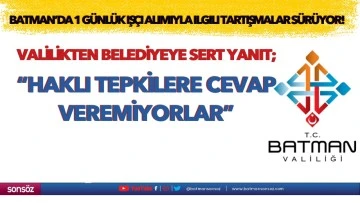 &ldquo;Haklı tepkilere cevap veremiyorlar&rdquo;