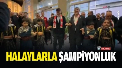 Halaylarla şampiyonluk&hellip;