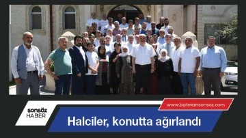 Halciler, konutta ağırlandı