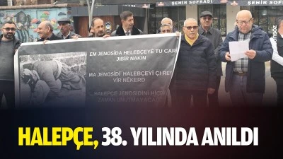 Halep&ccedil;e, 38. yılında anıldı