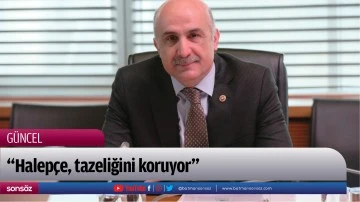 &ldquo;Halep&ccedil;e, tazeliğini koruyor&rdquo;