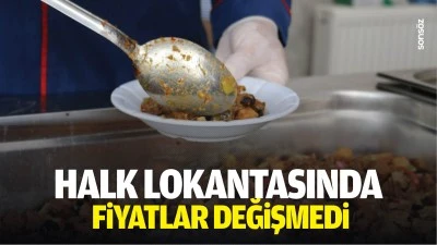 Halk lokantasında fiyatlar değişmedi