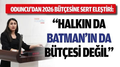 &ldquo;Halkın da Batman&rsquo;ın da b&uuml;t&ccedil;esi değil&rdquo;