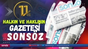 Halkın ve haklının gazetesi Sons&ouml;z&hellip;