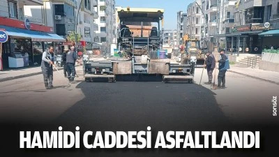 Hamidi Caddesi asfaltlandı