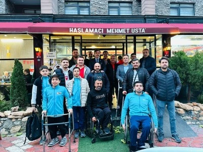 Hamidi, engelli basket&ccedil;ileri ağırladı