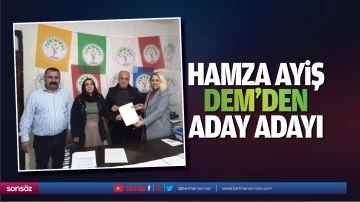 Hamza Ayiş, DEM&rsquo;den aday adayı&hellip;