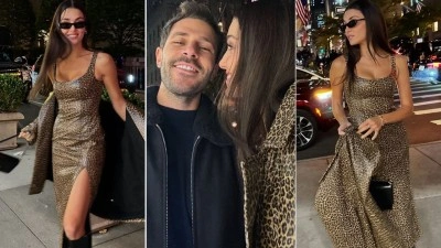 Hande Er&ccedil;el'den New York'ta romantik paylaşım
