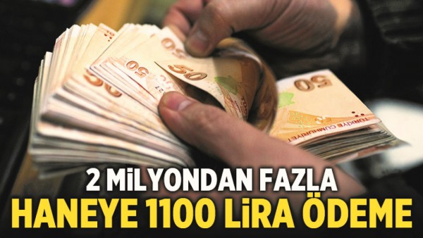 HANE BAŞI 1100 LİRA &Ouml;DEME