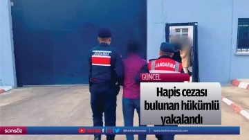 Hapis cezası bulunan h&uuml;k&uuml;ml&uuml; yakalandı