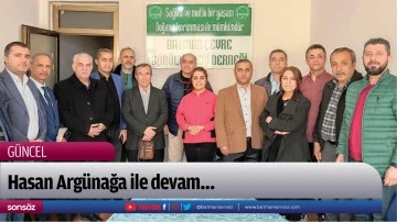 Hasan Arg&uuml;nağa ile devam&hellip;