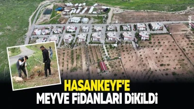 Hasankeyf&rsquo;e meyve fidanları dikildi