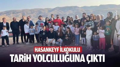 Hasankeyf İlkokulu, tarih yolculuğuna &ccedil;ıktı