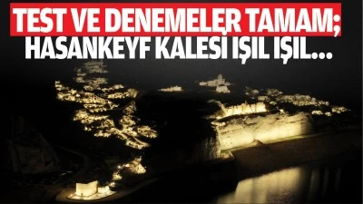 Hasankeyf Kalesi ışıl ışıl&hellip;