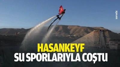 Hasankeyf, su sporlarıyla coştu