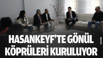 Hasankeyf&rsquo;te g&ouml;n&uuml;l k&ouml;pr&uuml;leri kuruluyor