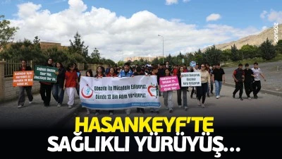 Hasankeyf&rsquo;te sağlıklı y&uuml;r&uuml;y&uuml;ş&hellip;