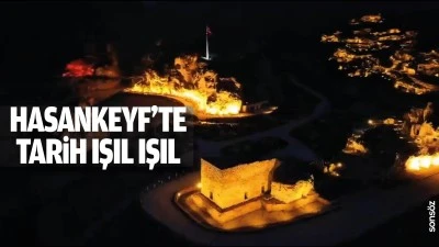 Hasankeyf&rsquo;te tarih ışıl ışıl