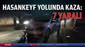 Hasankeyf yolunda kaza: 7 yaralı