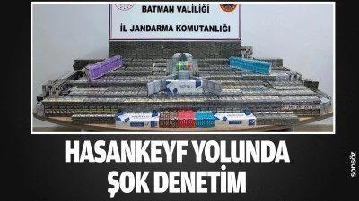 Hasankeyf yolunda şok denetim