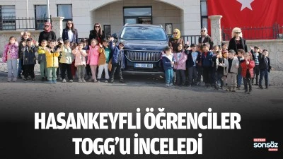 Hasankeyfli &Ouml;ğrenciler Togg&rsquo;u inceledi