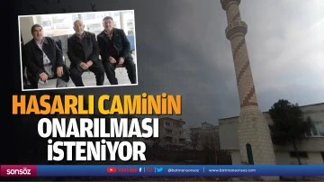 Hasarlı caminin onarılması isteniyor